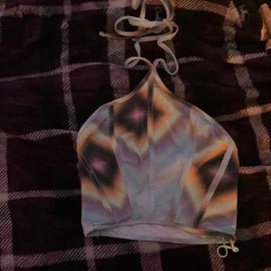 Cropped/open back top